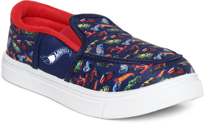 

Hot Wheels Boys Slip on Sneakers(Dark Blue, Navy
