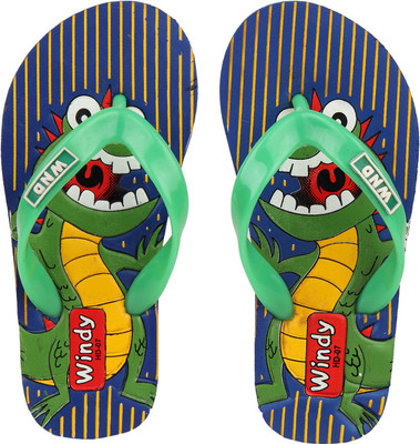 

WINDY Boys & Girls Slip On Slipper Flip Flop(Green