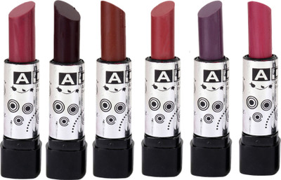 

ADC Best new waterproof solid matte lipstick set of 6 multi color ISO Certified ( aa)(Multicolor, 3.5 ml)