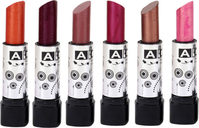 

ADC Best new waterproof solid matte lipstick set of 6 multi color ISO Certified ( d)(Multicolor, 3.5 ml)
