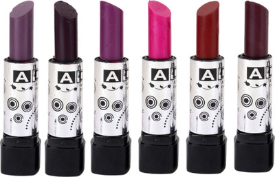 

ADC Best new waterproof solid matte lipstick set of 6 multi color ISO Certified ( b)(Multicolor, 3.5 ml)