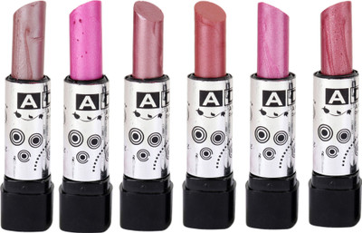 

ADC Best new waterproof solid matte lipstick set of 6 multi color ISO Certified ( c)(Multicolor, 3.5 ml)