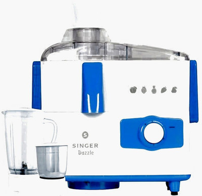 

Singer DAZZLE 500 W Juicer Mixer Grinder(White, 2 Jars)