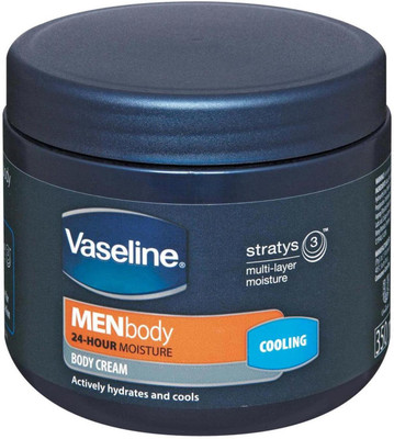 

Vaseline Men Body 24-haor moisture Body Cream, Cooling - 350ml(350 ml)