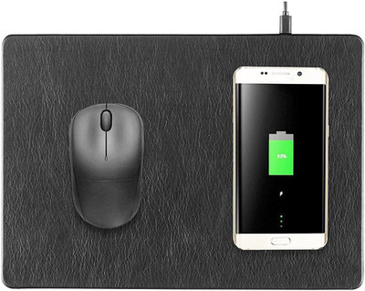 

House of Quirk Wireless Charging Mouse Pad Mousepad(Black)