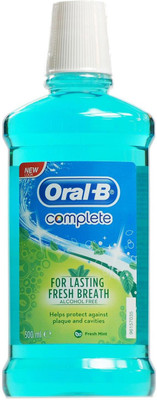 

Oral-B Complete For Lasting Fresh Breath Mouth Wash - 500ml - Fresh Mint(500 ml)