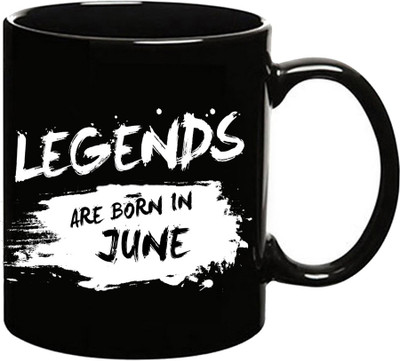MUGKIN S02 Legends are born in June Ceramic Coffee Mug(350 ml)