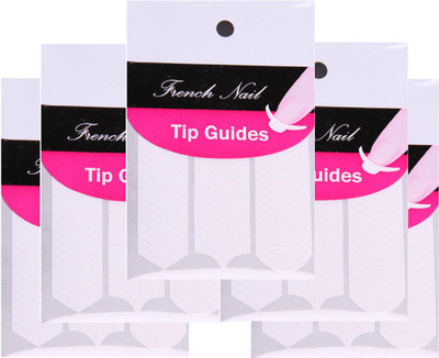 

Imported VYC Nail Art Tip Guides Sticker Style Stencil FJ002(White)
