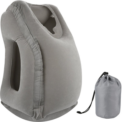 

Royalkart Inflatable Travel,Ergonomic and Portable Head Neck Rest Pillow for Airplanes,Car,Bus,Trains,Office Napping,Outdoor Camping Neck Pillow (Grey) Neck Pillow(Grey)