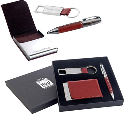 

Red Moments 3 in one Gift Set Office Set(Brown)