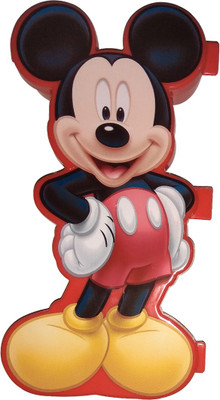 

SKI MickeyC Mickey Mouse Art Plastic Pencil Box(Set of 1, Red)