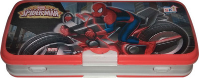 

SKI XYLO Spiderman Art Plastic Pencil Box(Set of 1, Red, White)