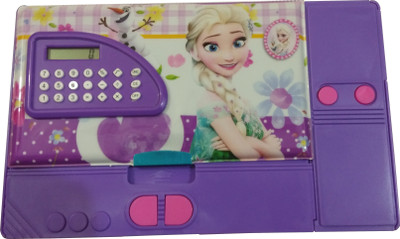 

Perky Sack Princess Beautiful Barbie Art Plastic Pencil Box(Set of 1, Purple)