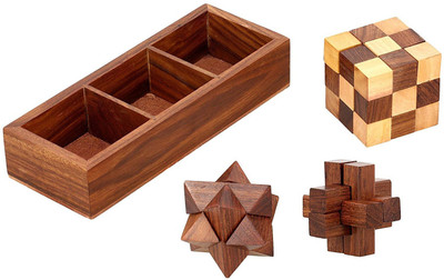 De SS Collections Wooden 3 in One Puzzle Game(3 Pieces)