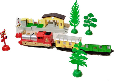 

ClueSteps Train Track Play Set Total 24 Pieces of Set(Multicolor)