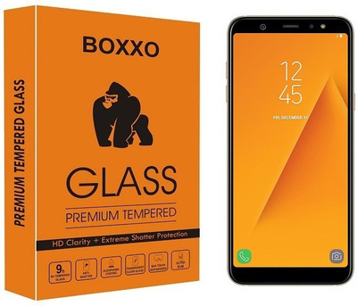 Boxxo Tempered Glass Guard for Samsung Galaxy A6 Plus(Pack of 1)
