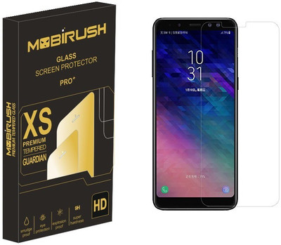 MOBIRUSH Tempered Glass Guard for Samsung Galaxy A6 Plus(Pack of 1)
