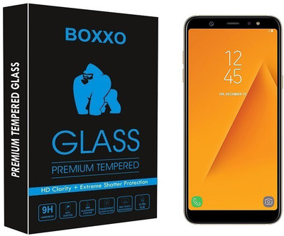 Boxxo Tempered Glass Guard for Samsung Galaxy A6 Plus(Pack of 1)