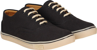 

Kraasa Canvas Sneakers Canvas Shoes For Men(Black