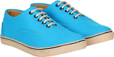 

Kraasa Canvas Sneakers Canvas Shoes For Men(Natural, Skyblue