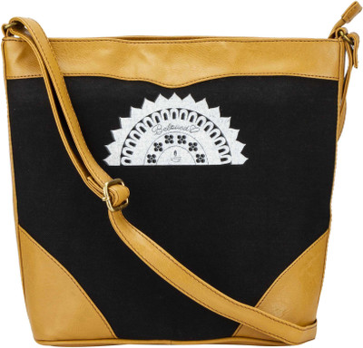 

Beloved Women Black PU Sling Bag
