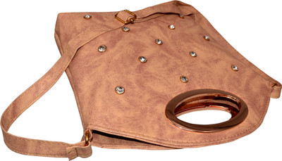

Indian Blu Women Brown PU Sling Bag