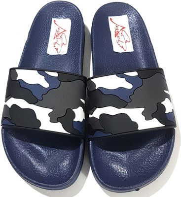 

Angel Fashion Angel Fashion Military Slipper for Men Slides, Blue