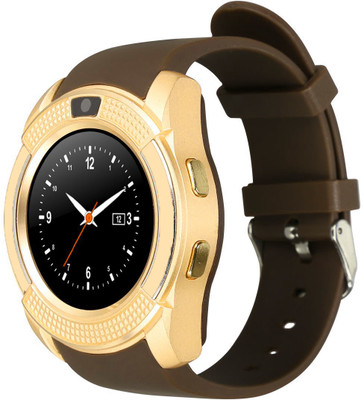 

ShopyBucket Comaptible all devices V8 Round Dial Wrist Smart Band/Watch Compatible Certified Bluetooth Smart Watch Phone with Camera & SIM Card Support Hot Fashion New Arrival Best Selling Premium Quality Lowest Price Apps Touch Screen multi language comp
