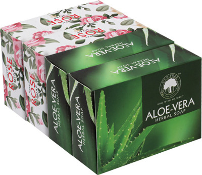 

Old Tree aloe vera and rose soap(120 g, Pack of 4)