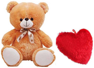 

SONIA COLLECTIONS Cute Lovable Stuffed Spongy Huggable Seating Teddy Bear - 60 cm(Brown)