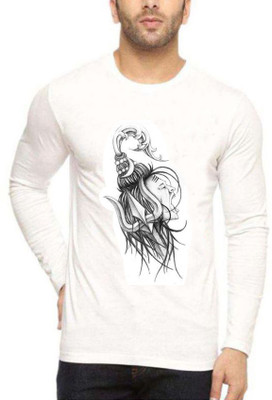 BRITISH TERMINAL Graphic Print Men Round Neck White T-Shirt