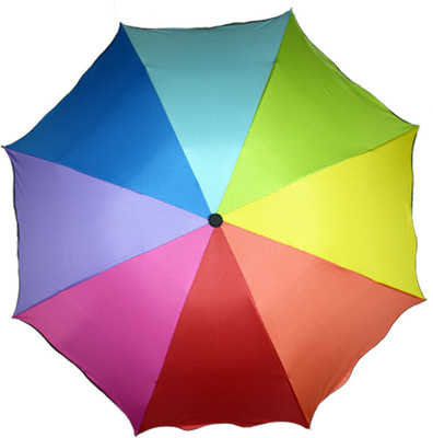 

KEKEMI 3 Fold Black & White Designer Umbrella(Multicolor)