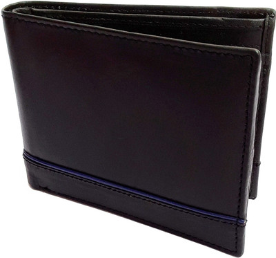 

NUKAICHAU Men Black Genuine Leather Wallet(5 Card Slots), 4 blk 5 coin zip