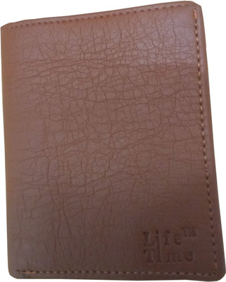 

Lifetime Men Tan Artificial Leather Wallet(9 Card Slots)