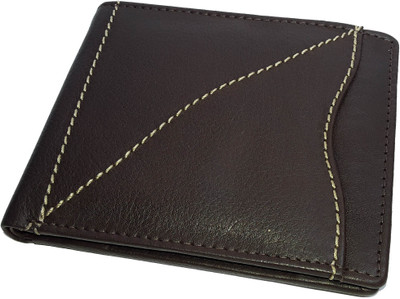

NUKAICHAU Men Brown Genuine Leather Wallet(3 Card Slots), 38 brn 3 coin a