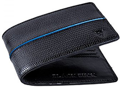 

Blackbuck Men Black Genuine Leather Wallet(4 Card Slots)