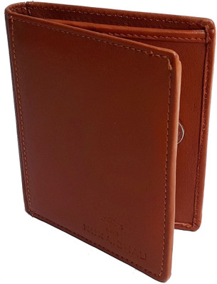 

NUKAICHAU Men Tan Genuine Leather Card Holder(8 Card Slots), 61 card 8 tan