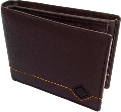 

NUKAICHAU Men Brown Genuine Leather Wallet(6 Card Slots), 43 brn 6 coin zip