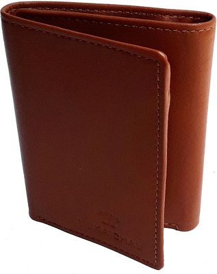 

NUKAICHAU Men Tan Genuine Leather Wallet(5 Card Slots), 75 fld tan 5 coin zip a