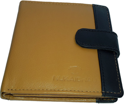 

NUKAICHAU Men Tan Genuine Leather Wallet(6 Card Slots), 91 tan 6 coin