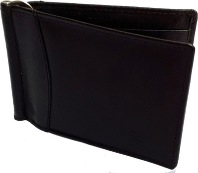 

NUKAICHAU Men Black Genuine Leather Money Clip(6 Card Slots), 66 clip blk 6 card