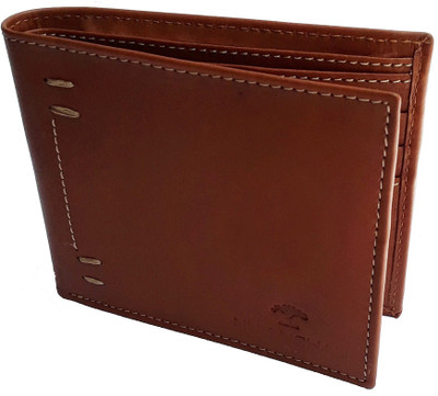 

NUKAICHAU Men Tan Genuine Leather Wallet(6 Card Slots), 90 tan 6 card b