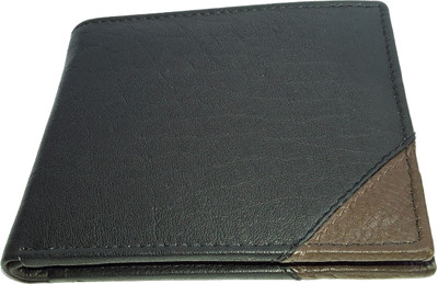 

NUKAICHAU Men Black Genuine Leather Wallet(8 Card Slots), 16 blk brn 8 card
