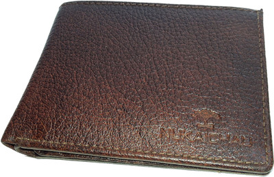 

NUKAICHAU Men Brown Genuine Leather Wallet(10 Card Slots), 55 brn 10 card
