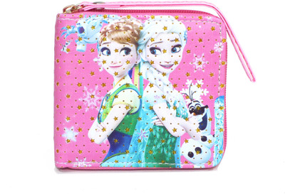 

Czar Enterprises Girls Pink Artificial Leather, Fabric Wallet(3 Card Slots)