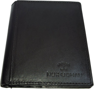 

NUKAICHAU Men Black Genuine Leather Card Holder(8 Card Slots), 65 card blk 8