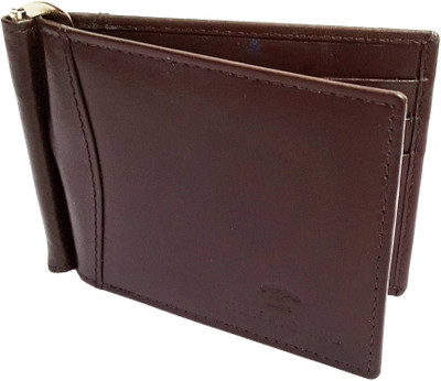 

NUKAICHAU Men Brown Genuine Leather Money Clip(6 Card Slots), 67 clip brn 6 card