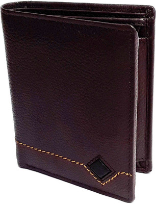 

NUKAICHAU Men Brown Genuine Leather Wallet(7 Card Slots), 49 brn 7 coin zip c