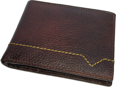 

NUKAICHAU Men Brown Genuine Leather Wallet(6 Card Slots), 44 brn 6 coin zip a