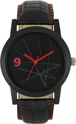 

JD Quartz Black & Red Dial Watch - For Men